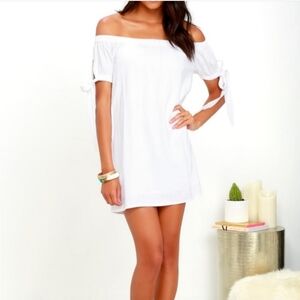 Lulus medium Al fresco off the shoulder mini dress/top